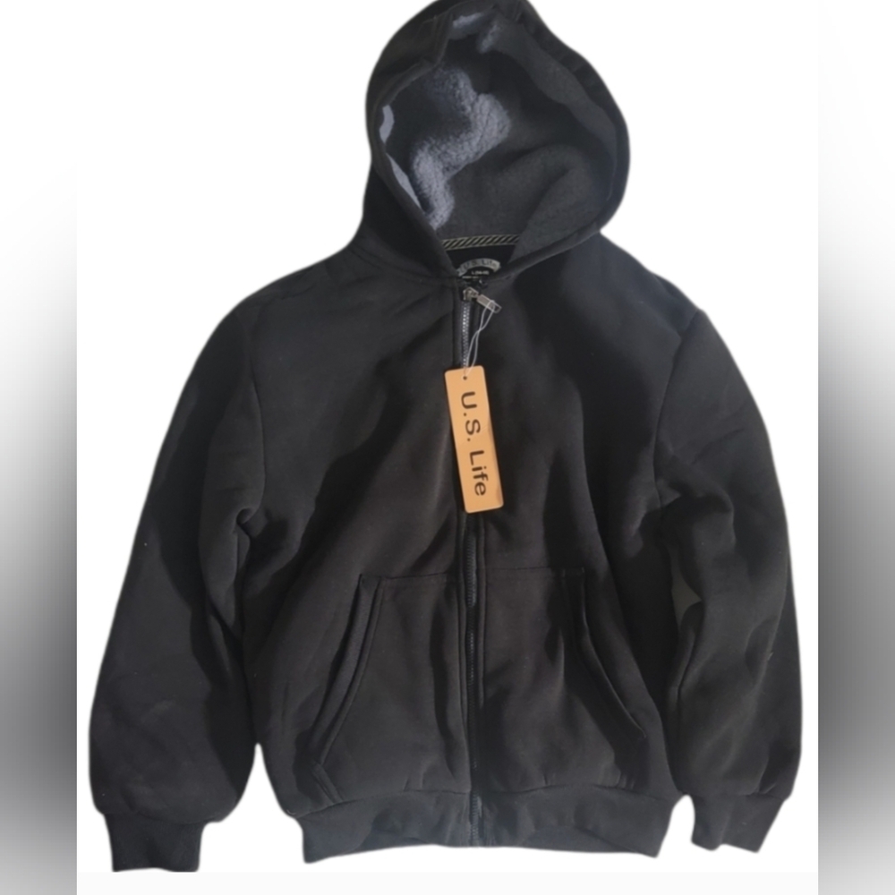 US Life Fleece Lining Boy's Jacket Size Medium L (14-16) NWT MSRP $39.99